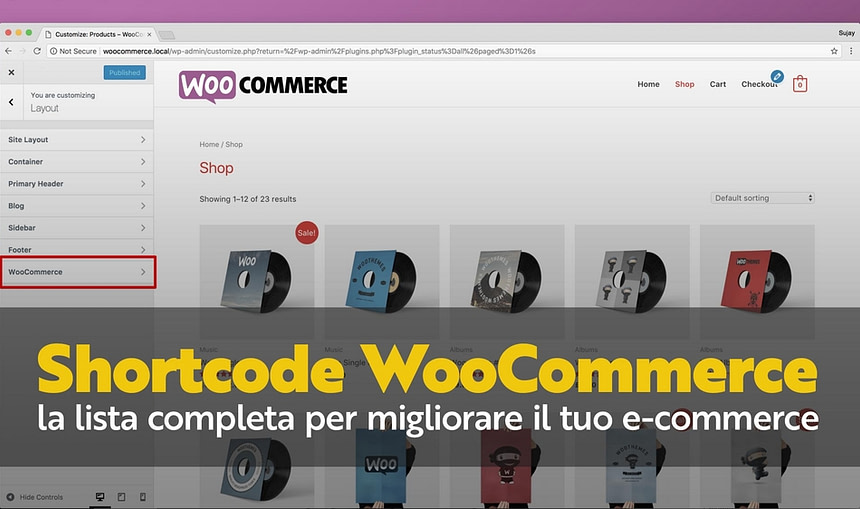 shortcode woocommerce